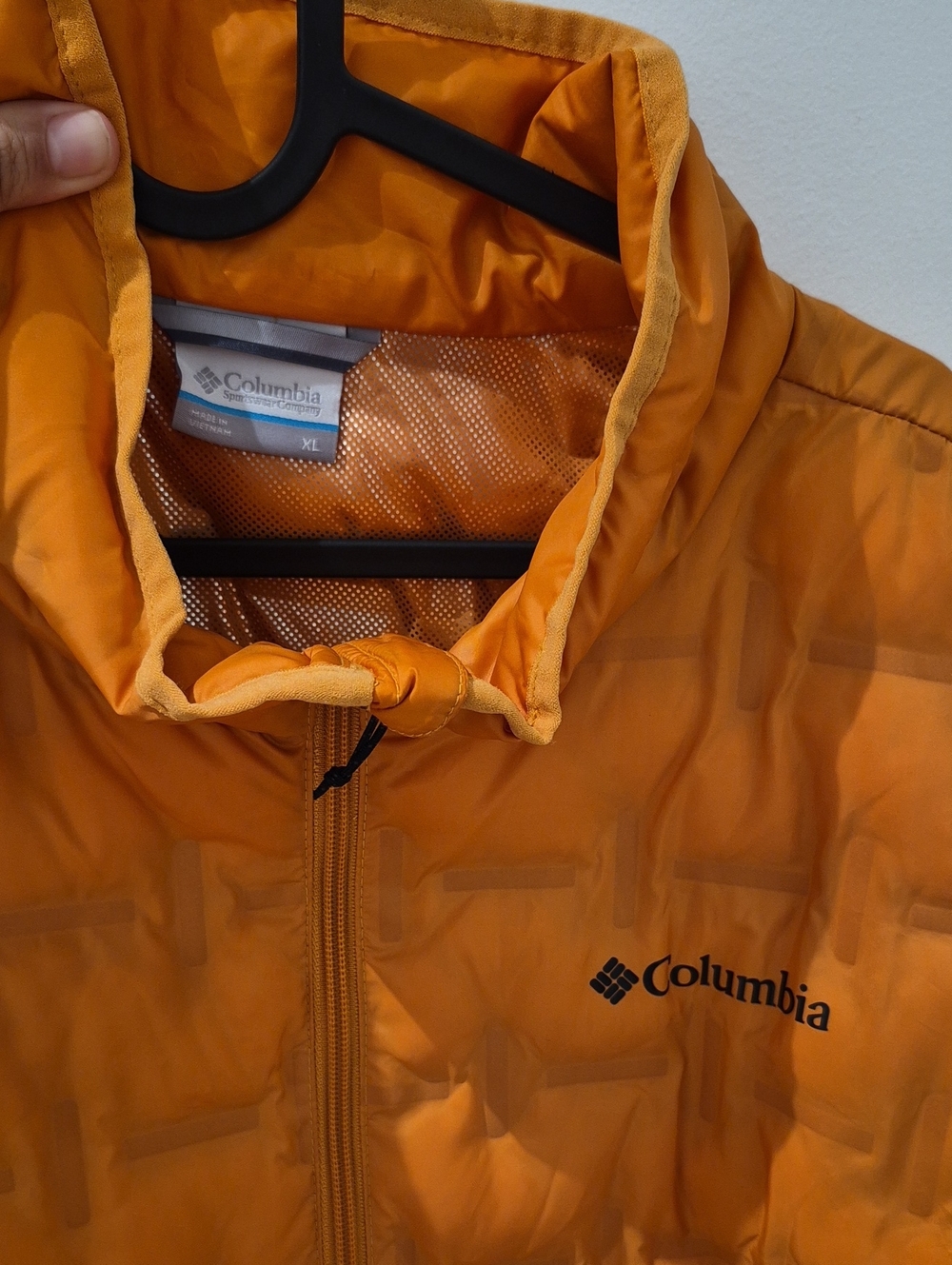 Columbia Orange Quilted Puffer Jacket